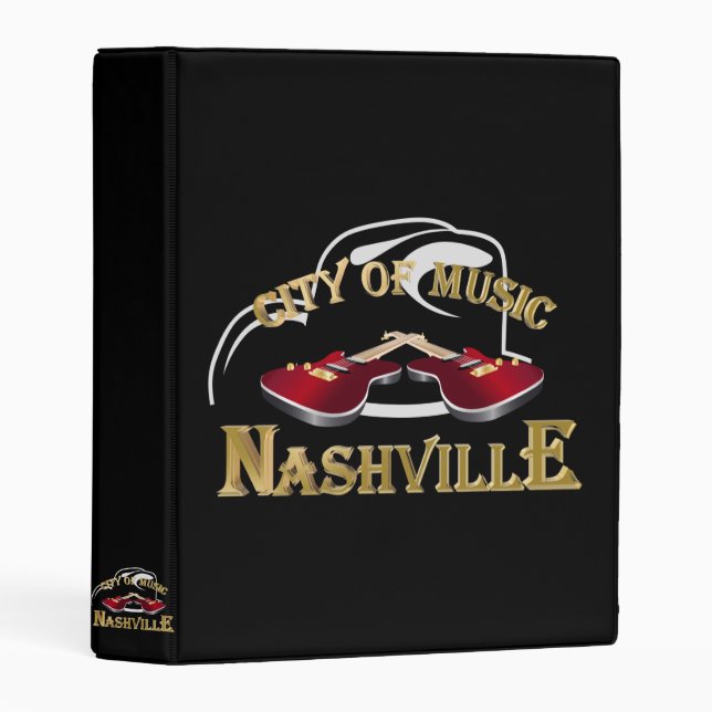 Nashville. City of music Mini Binder (Front/Spine)