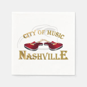 Nashville. City of music Napkins