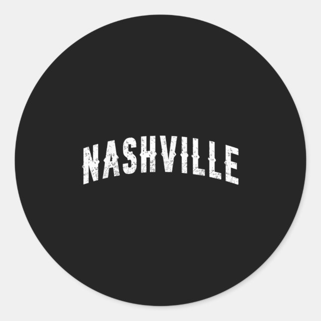 Nashville Clic _4  Classic Round Sticker (Front)