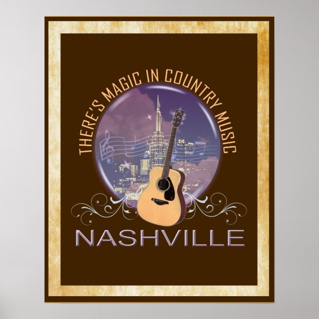 Nashville Country Music Magic Poster (Front)