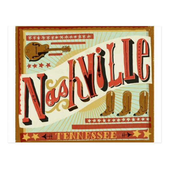 Nashville, Country Theme Postcard | Zazzle.com