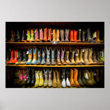 Nashville Cowboy Boots Poster