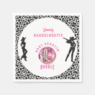 Nashville Cowgirl Disco Rodeo Bachelorette Weekend Napkins