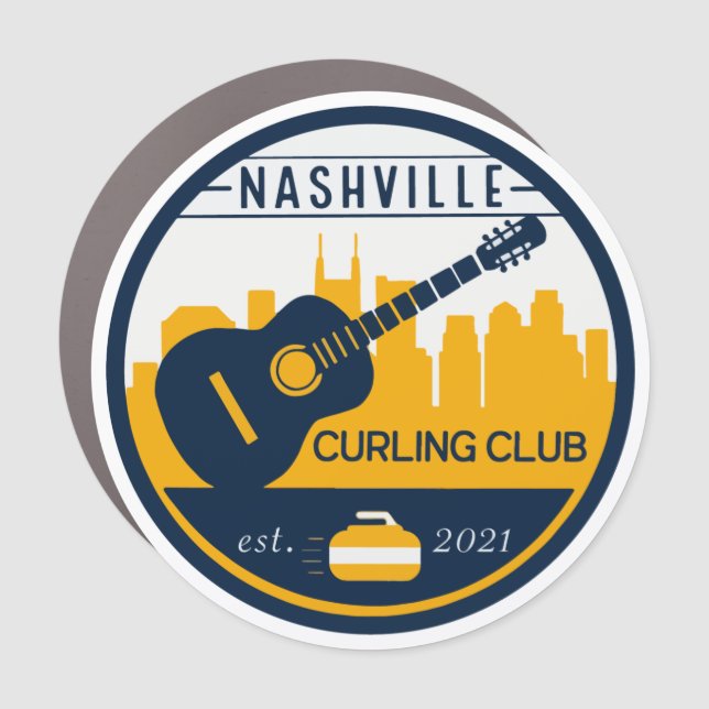 Nashville Curling Club Car Magnet (Front)