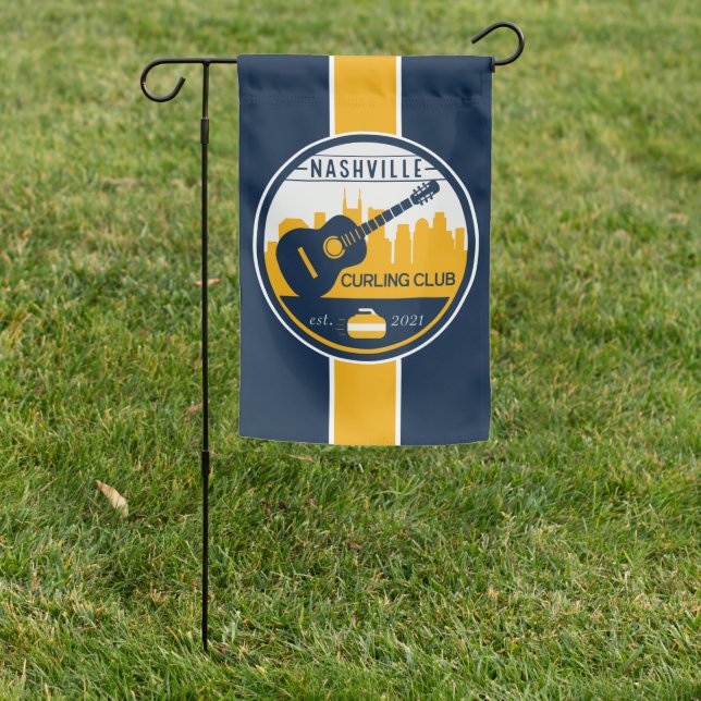 Nashville Curling Club Garden Flag (In SItu)