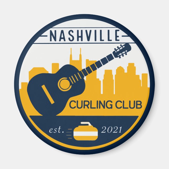 Nashville Curling Club Magnet (Front)