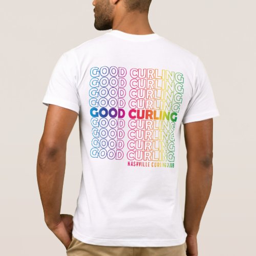 Nashville Curling Club Pride T_Shirt w Pocket Logo