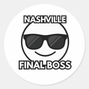 Nashville Final Boss Cool Emoji Sticker