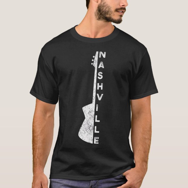 Nashville Guitar Country Music Lovers Gifts For T-Shirt (Front)