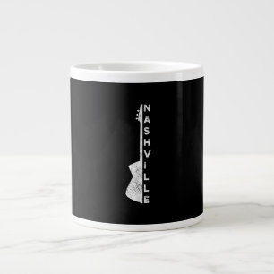 Nashville Guitar Country Music Lovers Gifts Giant Coffee Mug