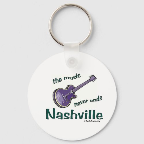 Nashville Guitar Keychain
