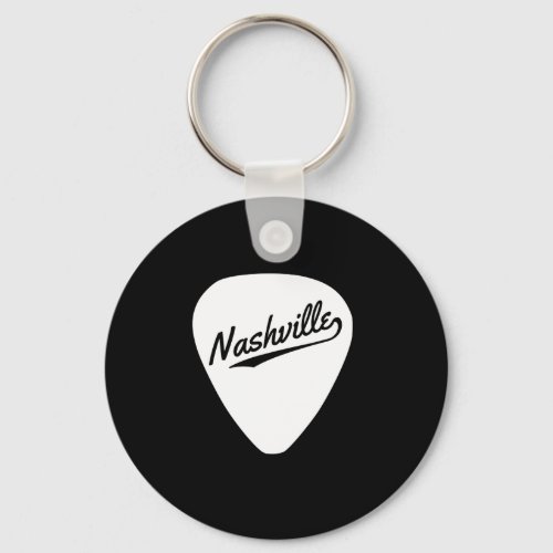 Nashville Guitar Pick Keychain