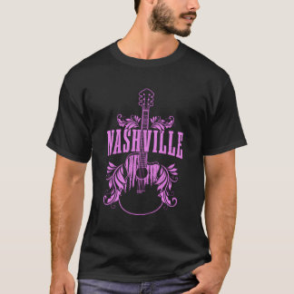 Nashville Guitar Tennessee Country Music City T-Shirt