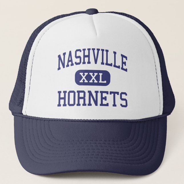 Nashville Hornets Middle Nashville Illinois Trucker Hat (Front)