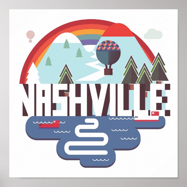Nashville In Design Poster (Front)