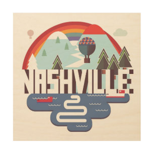 Nashville In Design Wood Wall Decor