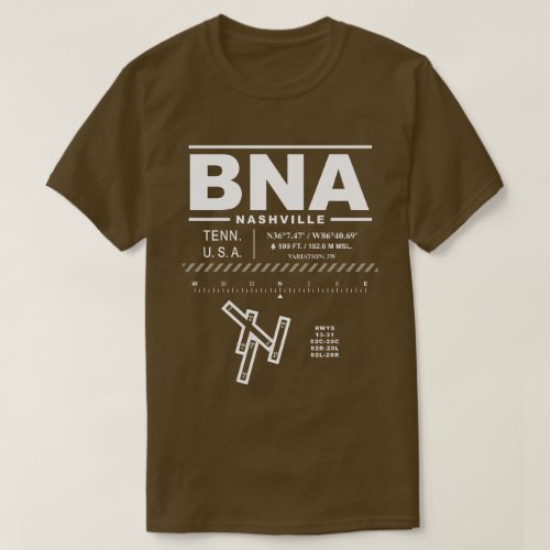 Nashville International Airport BNA T_Shirt
