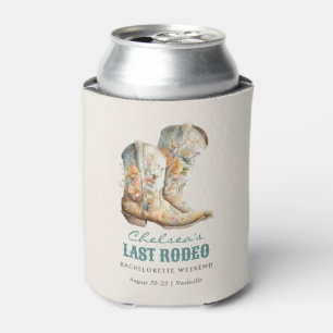 Nashville Last Rodeo Boots Bachelorette Party Can Cooler