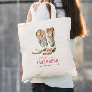 Nashville Last Rodeo Boots Bachelorette Party Tote Bag