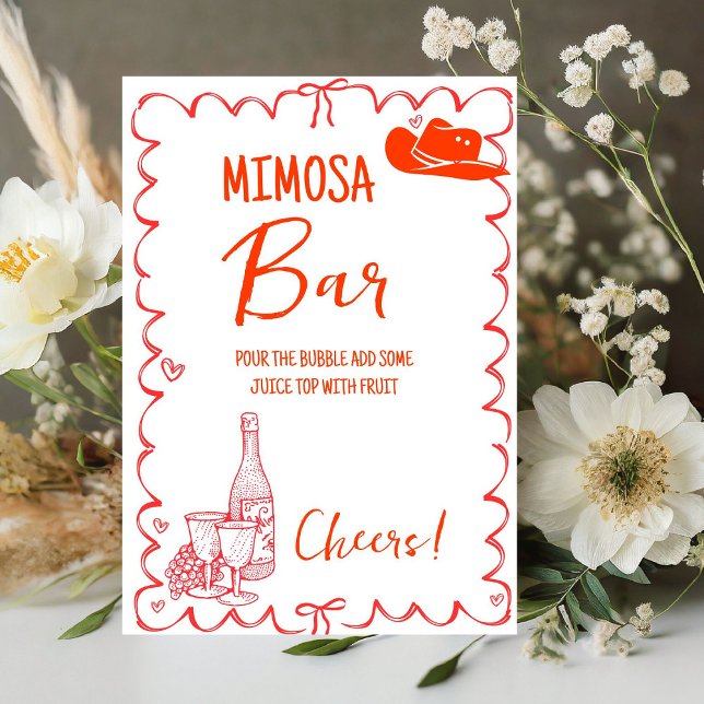 Nashville Last Rodeo Mimosa Bar Table Sign (Creator Uploaded)