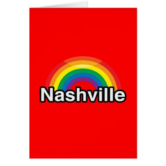 NASHVILLE LGBT PRIDE RAINBOW CARDS (Front)