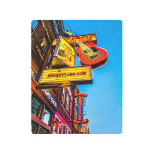 Nashville Lower Broadway Metal Wall Art