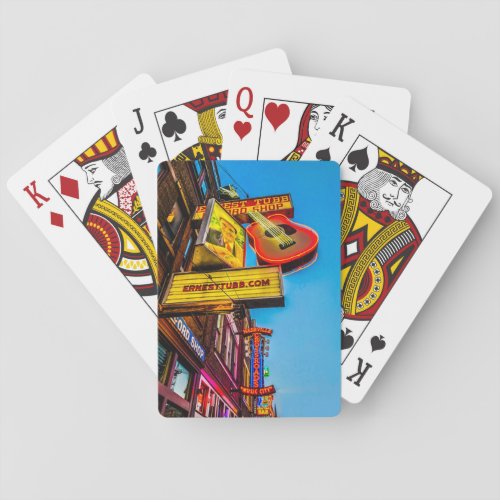 Nashville Lower Broadway Photo Playing Cards