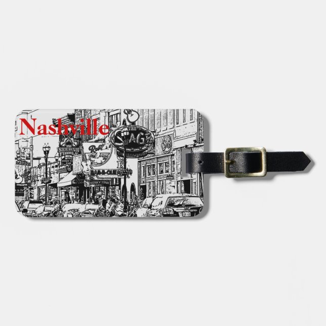 Nashville luggage tag (Front Horizontal)