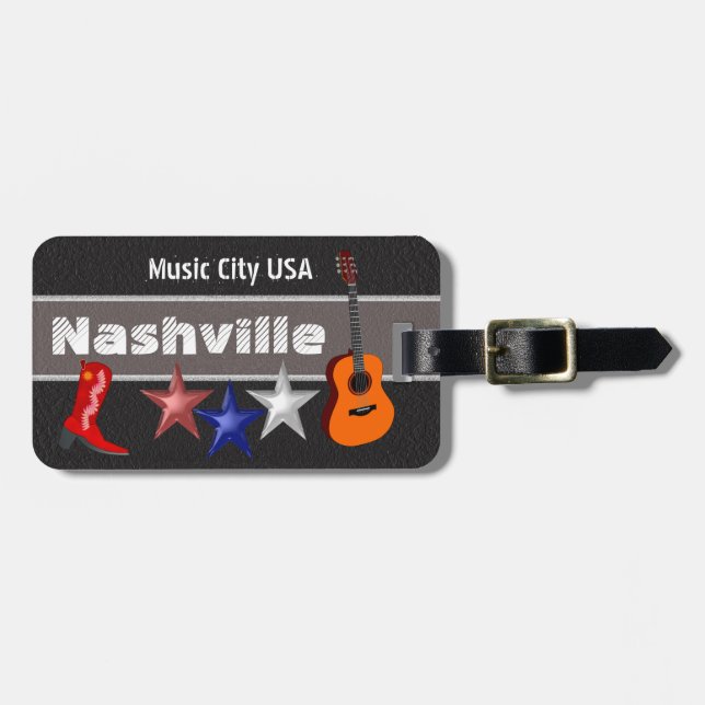 Nashville - luggage tag (Front Horizontal)