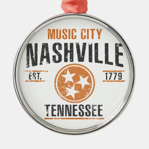 Nashville Metal Ornament