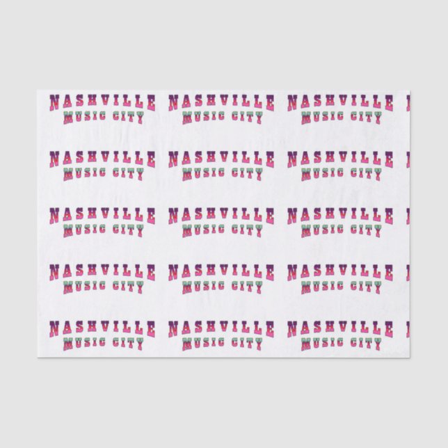 Nashville Music City2 Tissue Paper (Front)