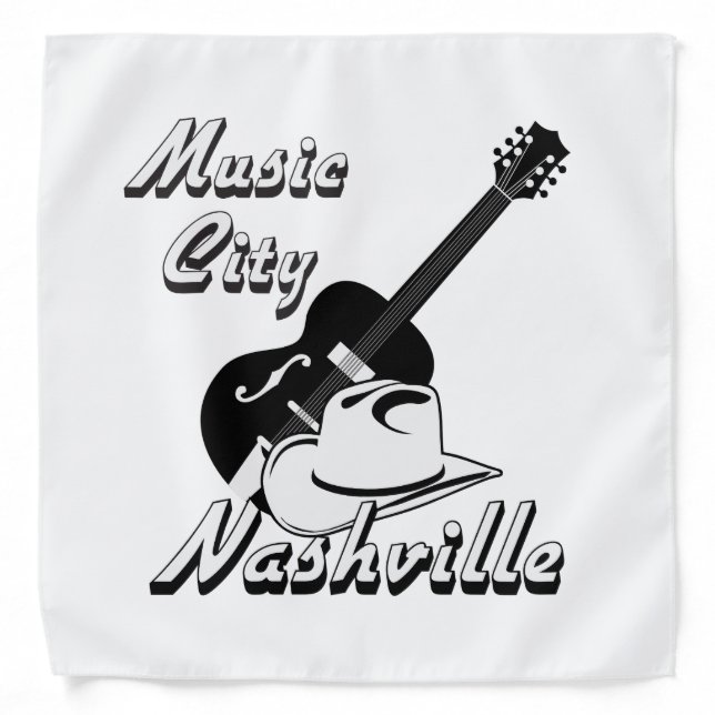 Nashville. Music city Bandana (Front)
