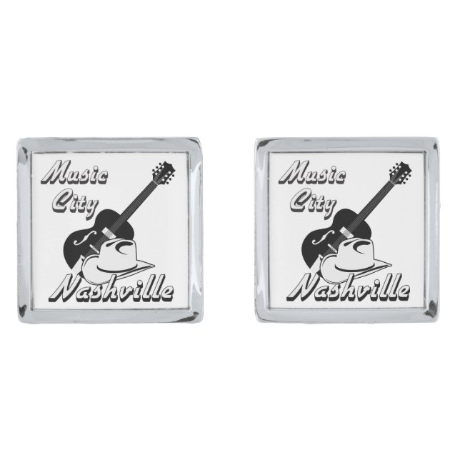 Nashville. Music city Cufflinks (Front)
