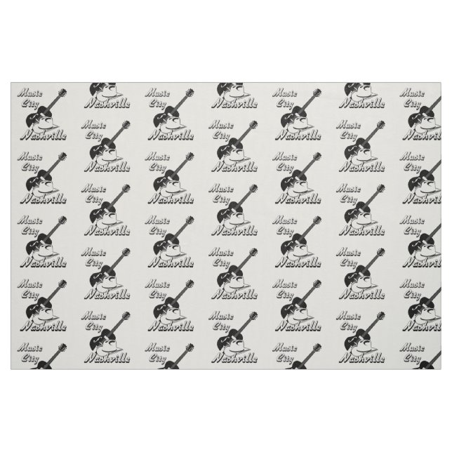 Nashville. Music city Fabric (Fat Quarter)