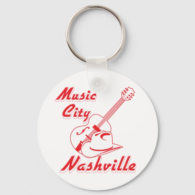 Nashville. Music city Keychain (Front)