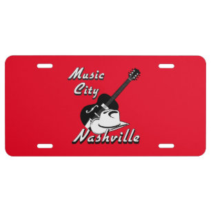 Nashville. Music city License Plate