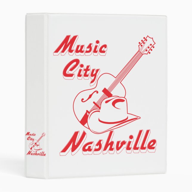 Nashville. Music city Mini Binder (Front/Spine)