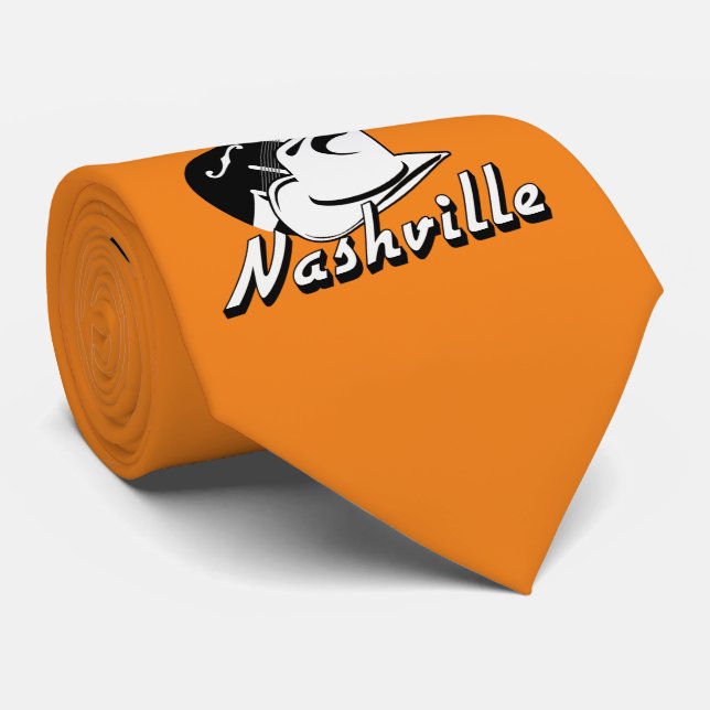Nashville. Music city Neck Tie (Rolled)