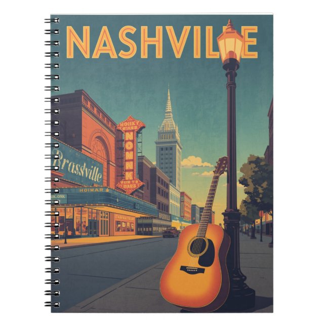 Nashville Music City Notebook (Front)