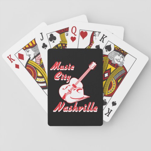 Nashville Music city Playing Cards