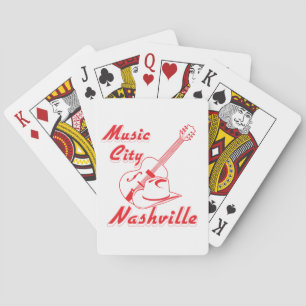 Nashville. Music city Poker Cards