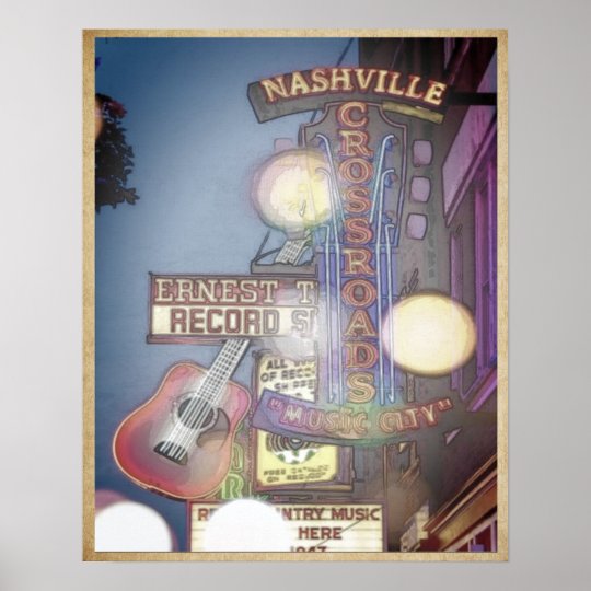 Nashville Music City Poster | Zazzle.com