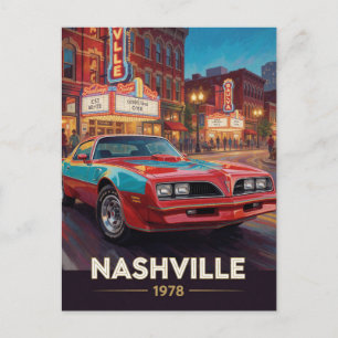 Nashville Music City Street Cruiser 1978 Tennessee Postcard