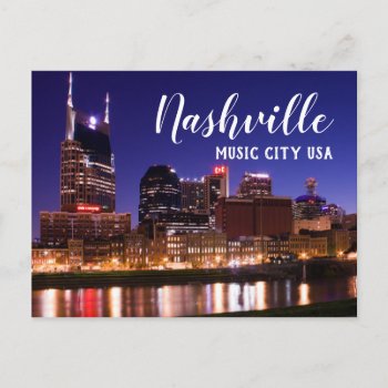Nashville — Music City Usa Postcard by ImpressImages at Zazzle