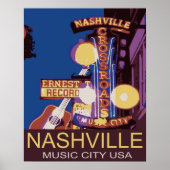 Nashville Music City USA Poster | Zazzle