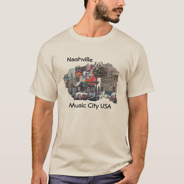 Nashville Music City USA T-Shirt (Front)