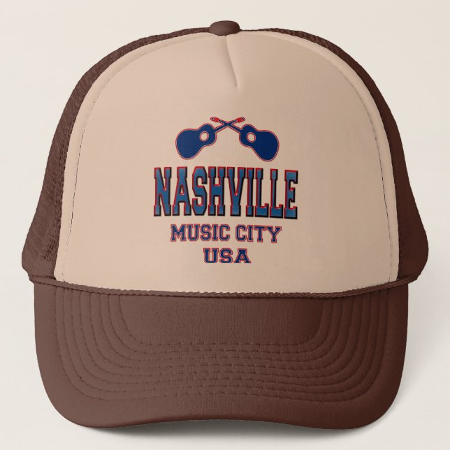 Nashville, Music City USA Trucker Hat (Front)