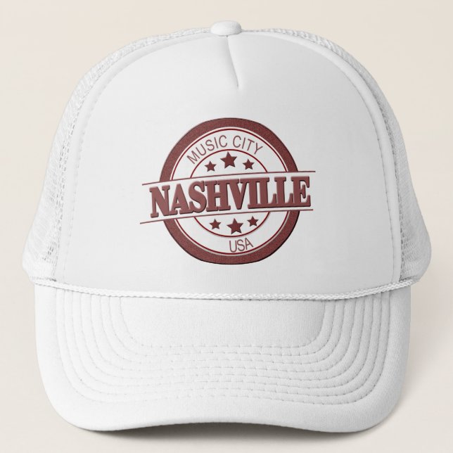 Nashville Music City USA Trucker Hat (Front)
