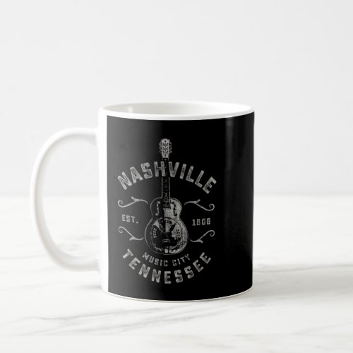 Nashville Music City Usa Vintagepng Coffee Mug