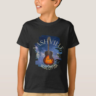 Nashville Music City Vintage Design T-Shirt